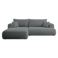 Kampinė sofa-lova CORMAC, pilka