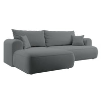 Kampinė sofa-lova CORMAC, pilka