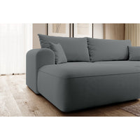 Kampinė sofa-lova CORMAC, pilka