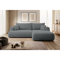 Kampinė sofa-lova CORMAC, tamsiai pilka