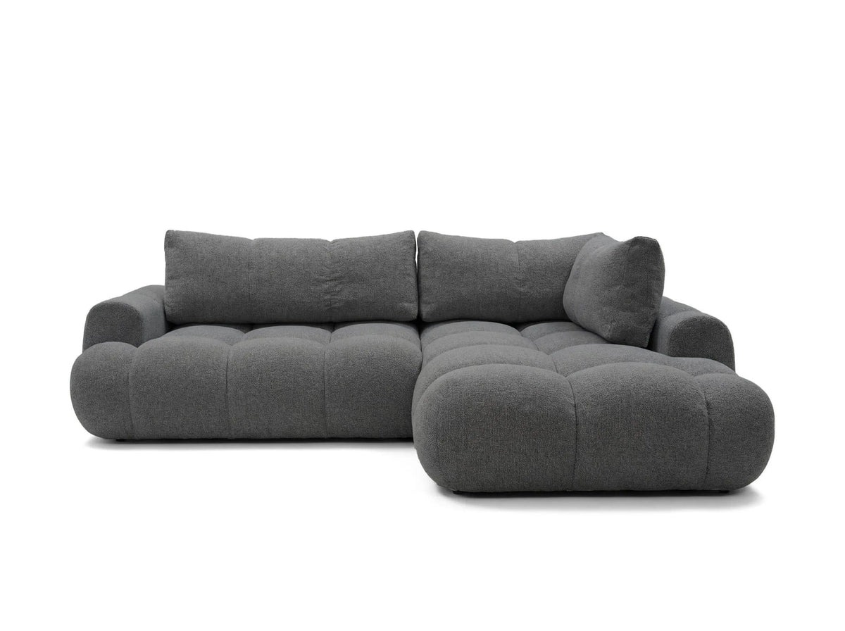 Kampinė sofa SKYLAR LONG, antracitas