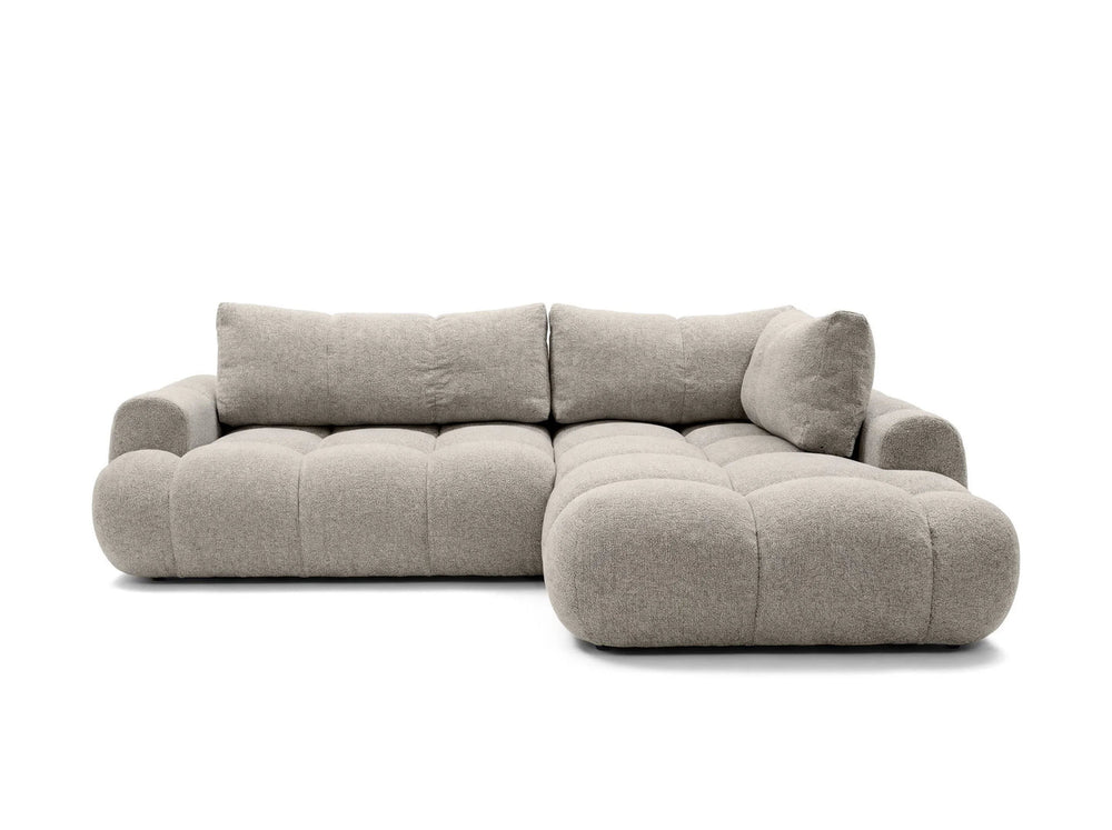 Kampinė sofa SKYLAR LONG, šviesiai smėlinė
