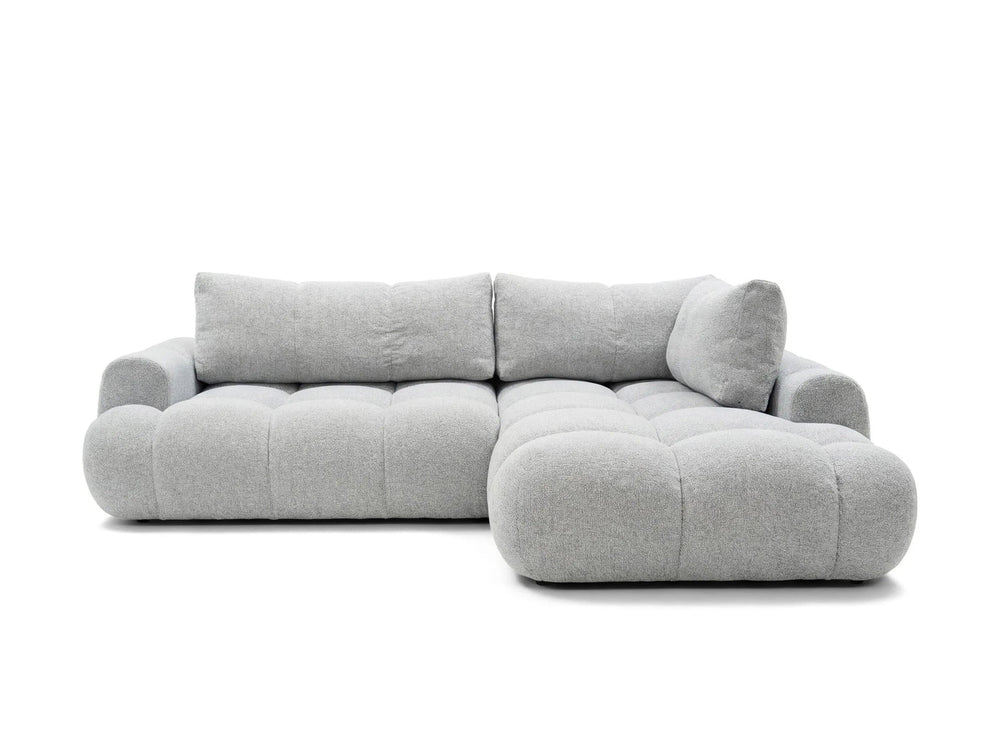 Kampinė sofa SKYLAR LONG, šviesiai pilka