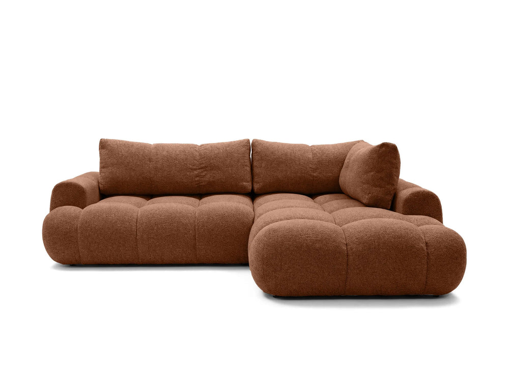 Kampinė sofa SKYLAR LONG, terakotos