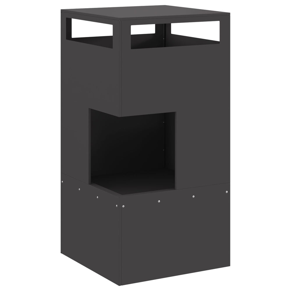 Atvira ugnies duobė Juoda 50x50x100 cm Plienas