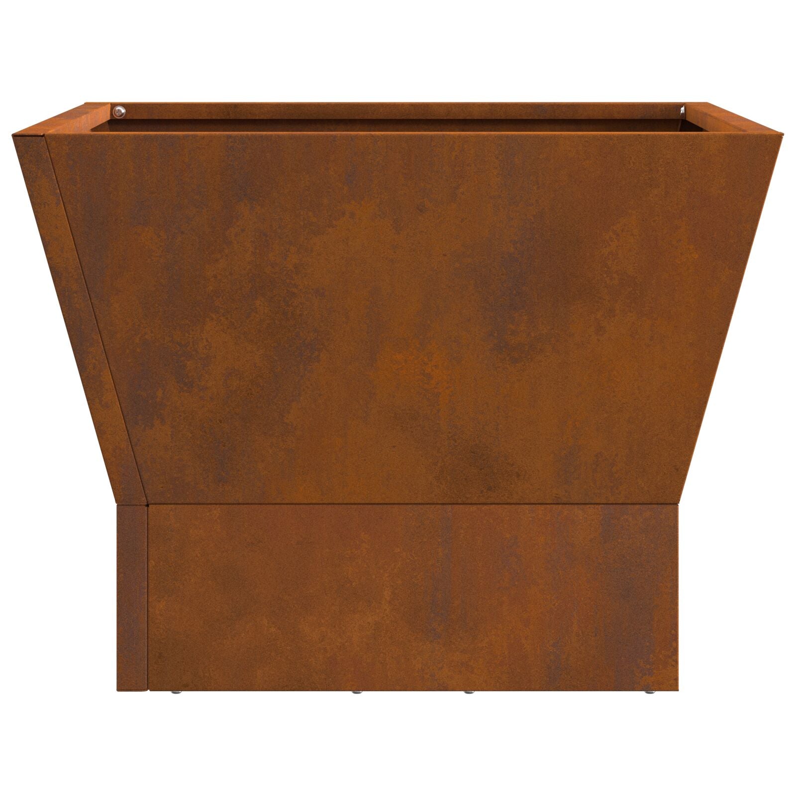 Kvadratinis Ugnies Kuro Dėklas 40x40x30 cm Iš Atsparaus Plieno