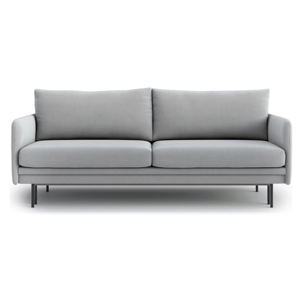 NORA 3 vietų sofa lova, pilka spalva