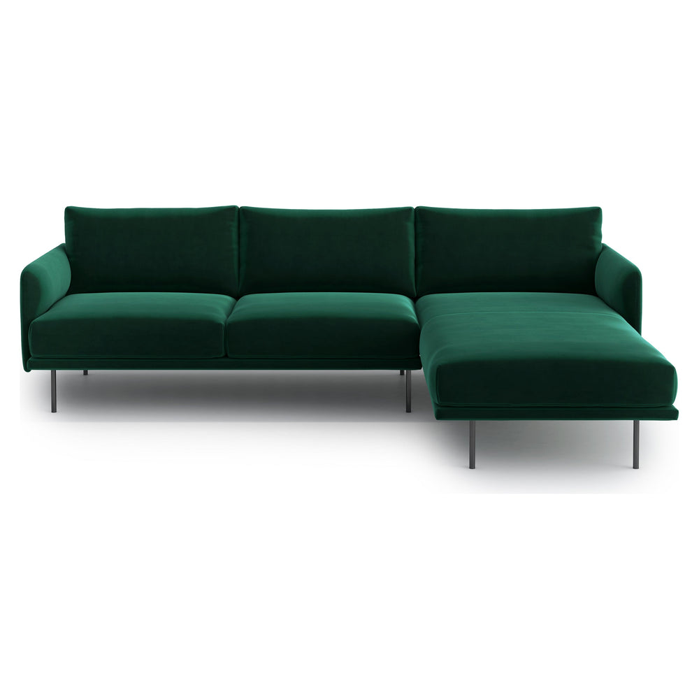 UMA kampinė sofa, žalia spalva, dešinė