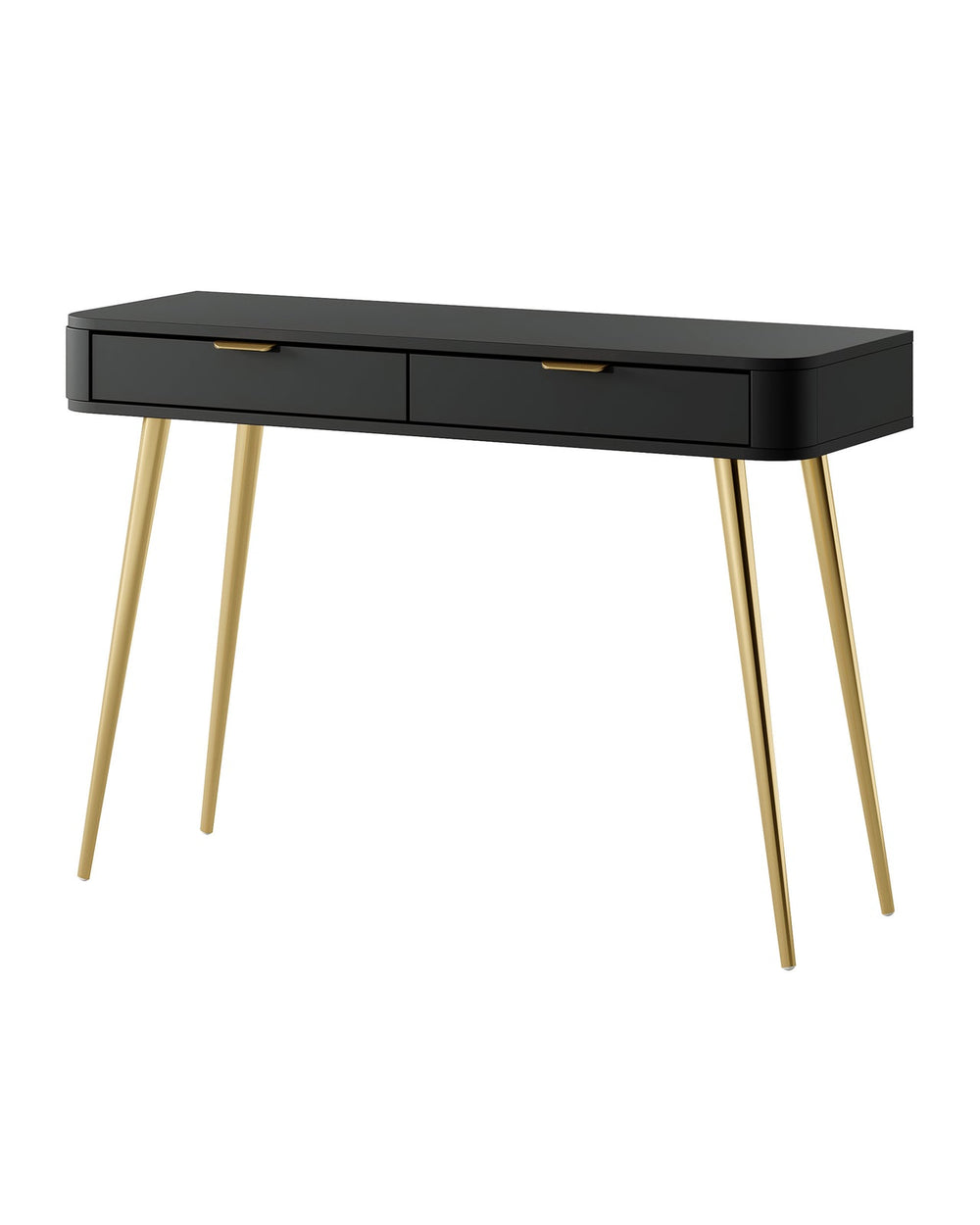 Kosmetinis staliukas OVAL, juoda, 112 cm