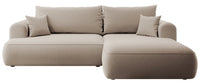 Kampinė sofa CORMAC smėlinė spalvos