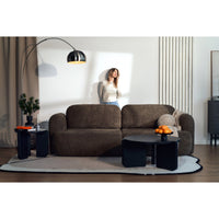 Kavos staliukas PREFFINES S, juodas, 80 cm