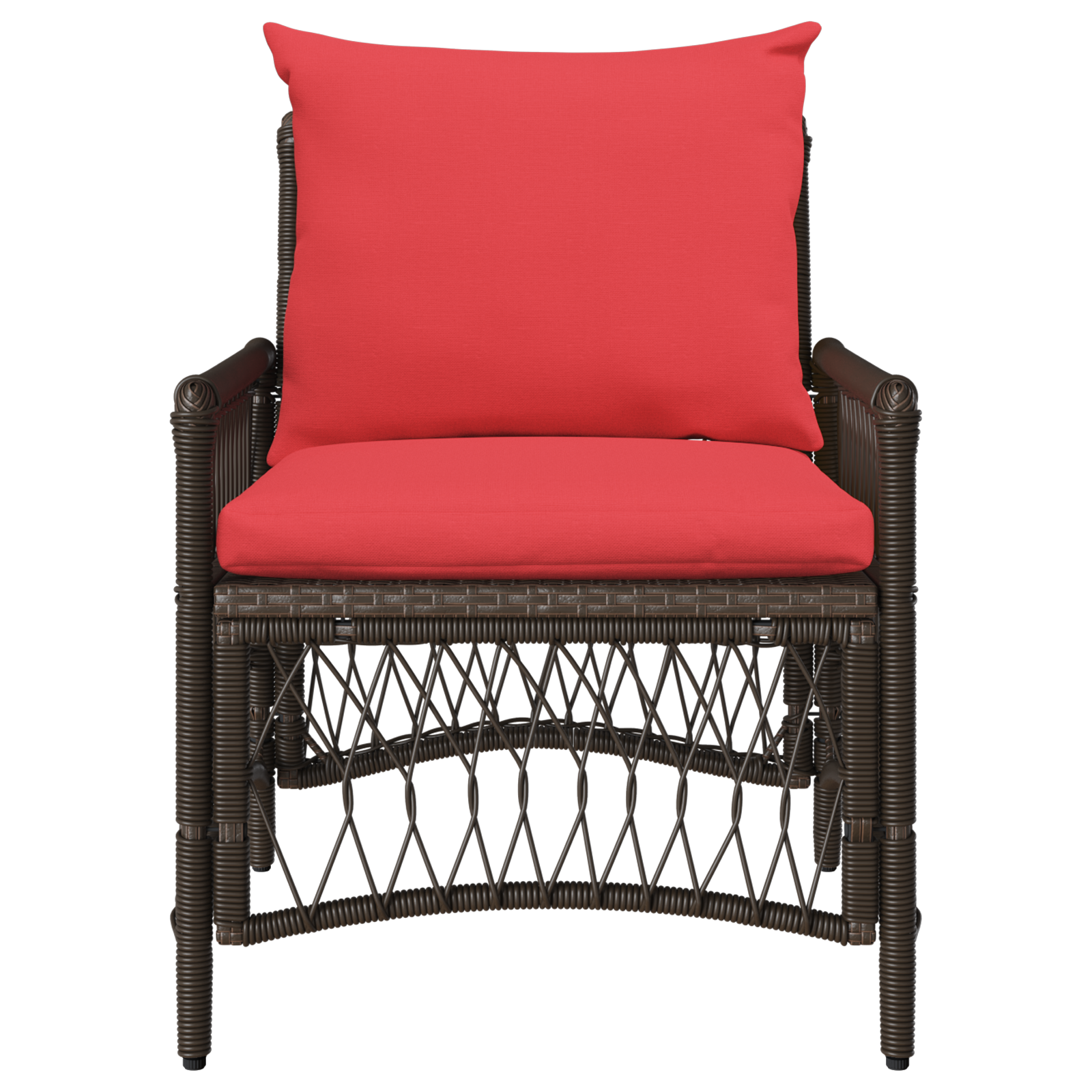 Garden Chair Brown 60 x 70 x 78cm polyrattan