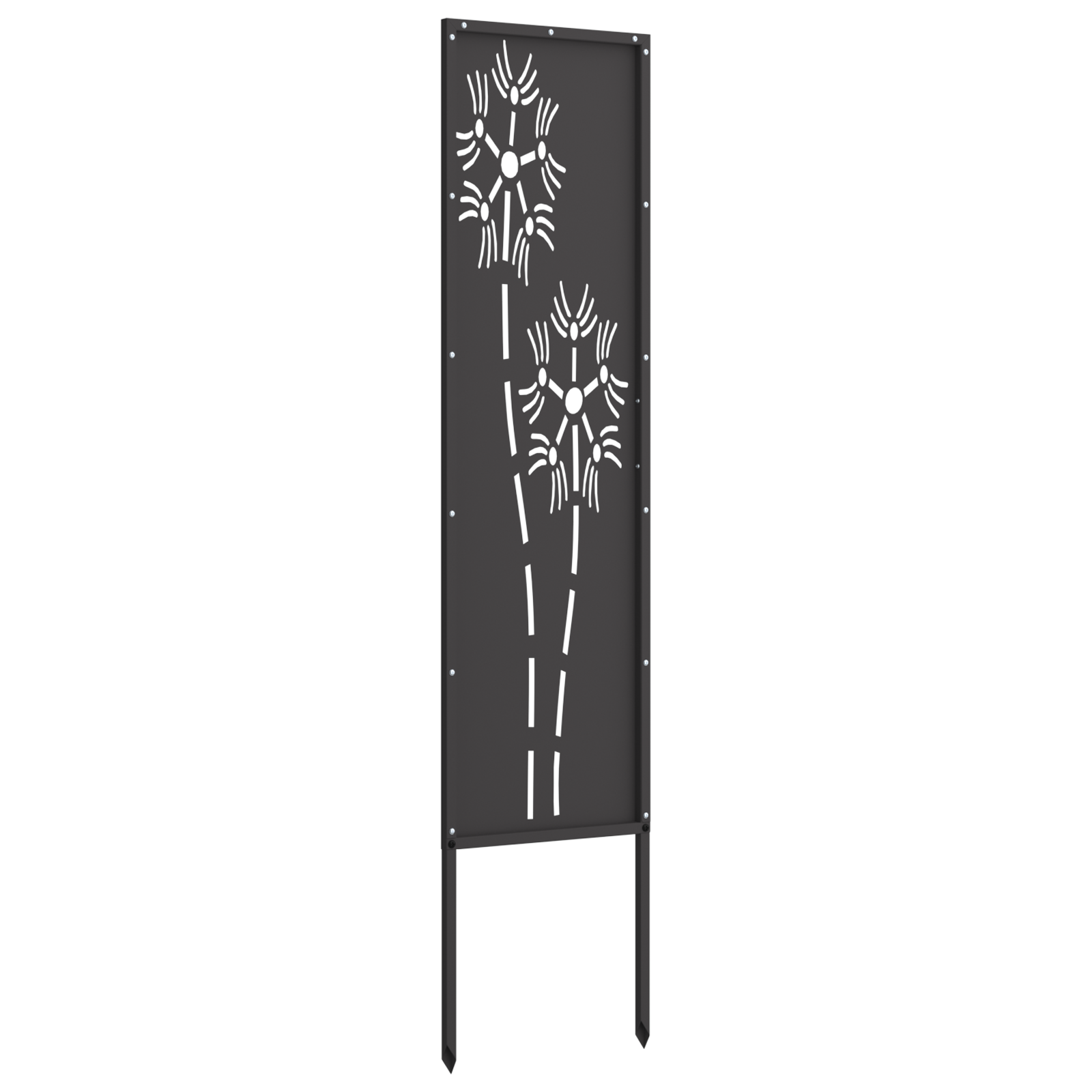 Sodo privatumo ekranas „Fretwork“ Juoda 32 x 140 cm