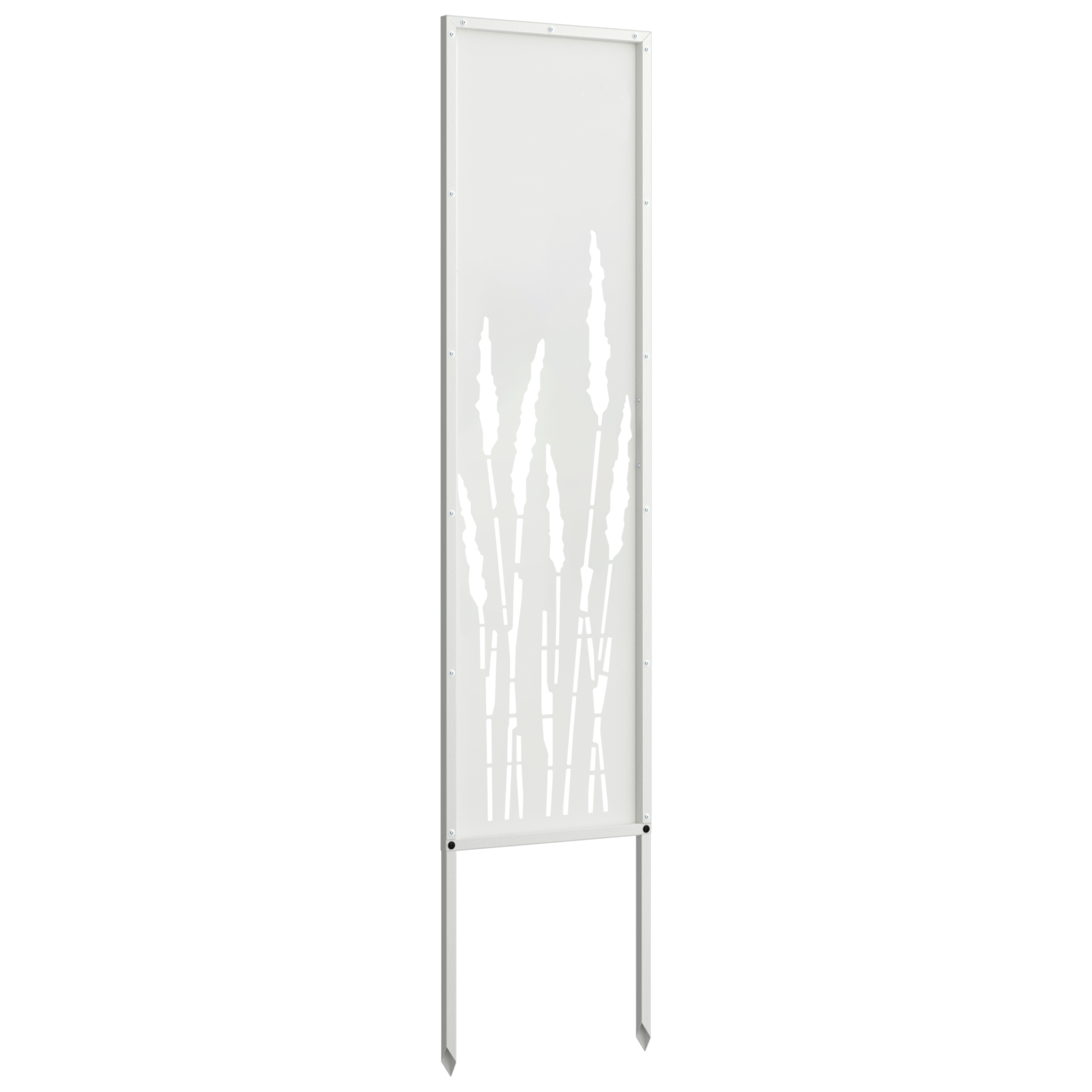 Sodo privatumo ekranas „Fretwork“ Balta 32 x 140 cm