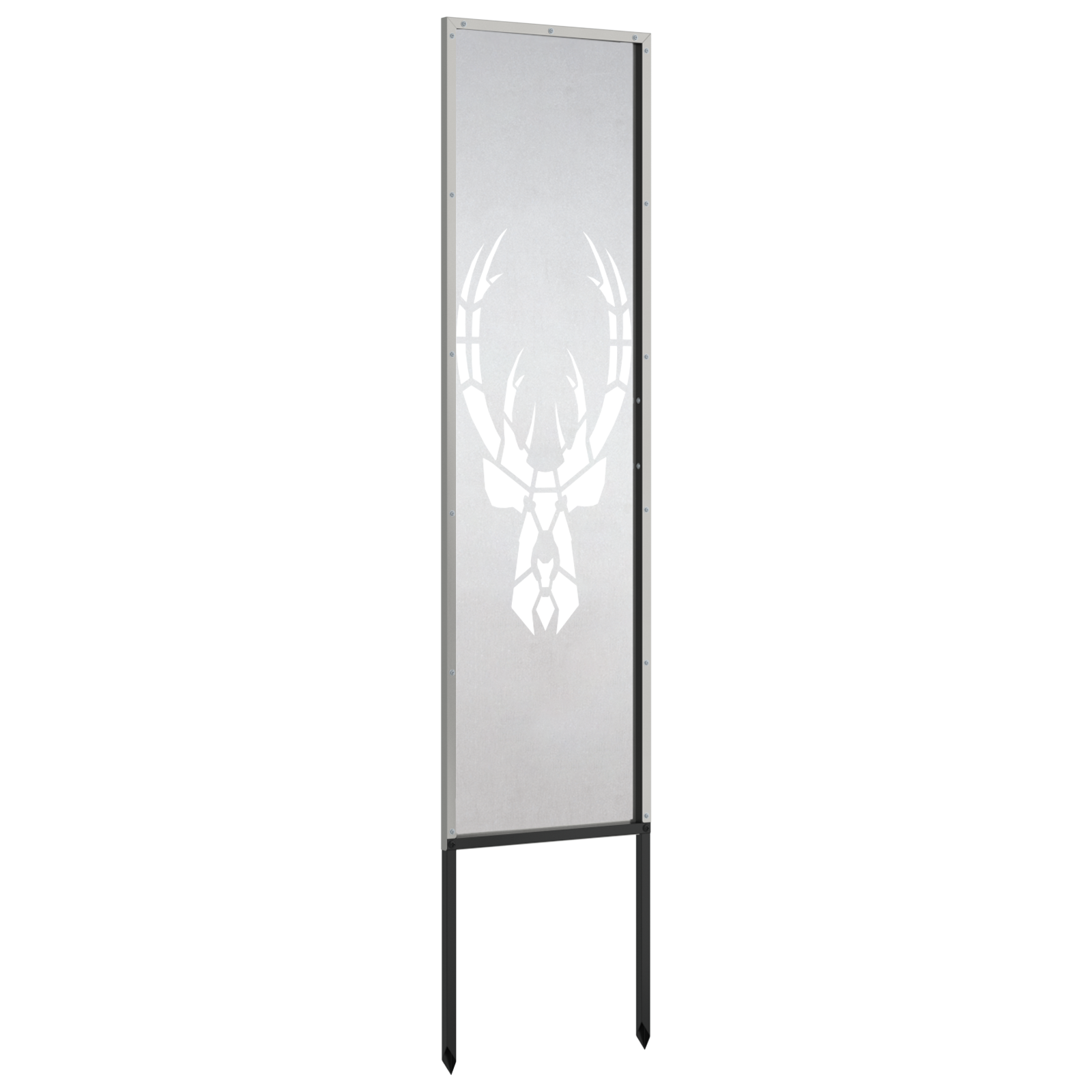 Sodo privatumo ekranas Sidabro 32 x 140 cm Nerūdijantis plienas