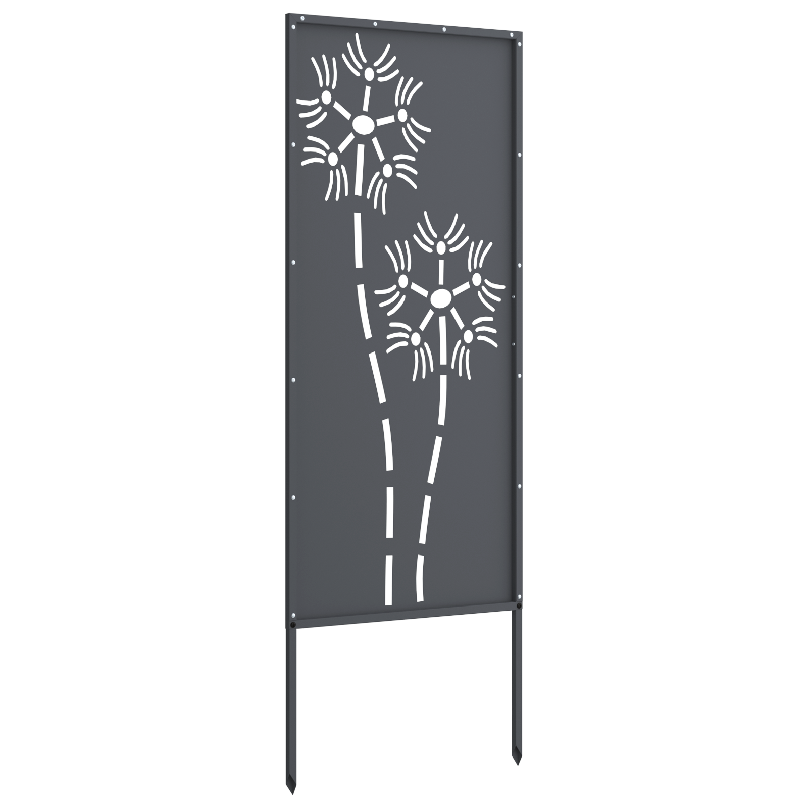 Sodo privatumo ekranas „Fretwork“ Antracitas 50 x 140 cm