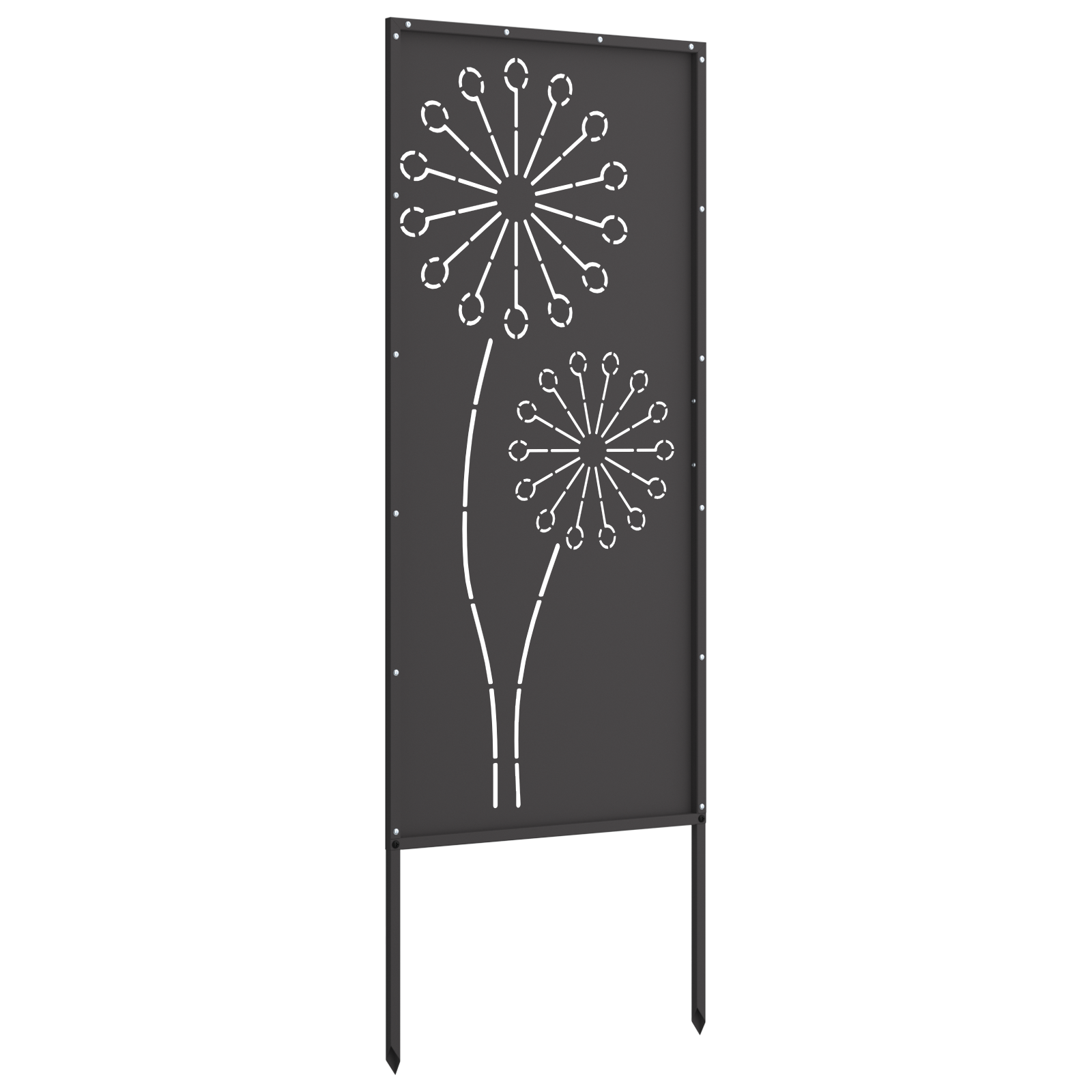 Sodo privatumo ekranas „Fretwork“ Juoda 50 x 140 cm