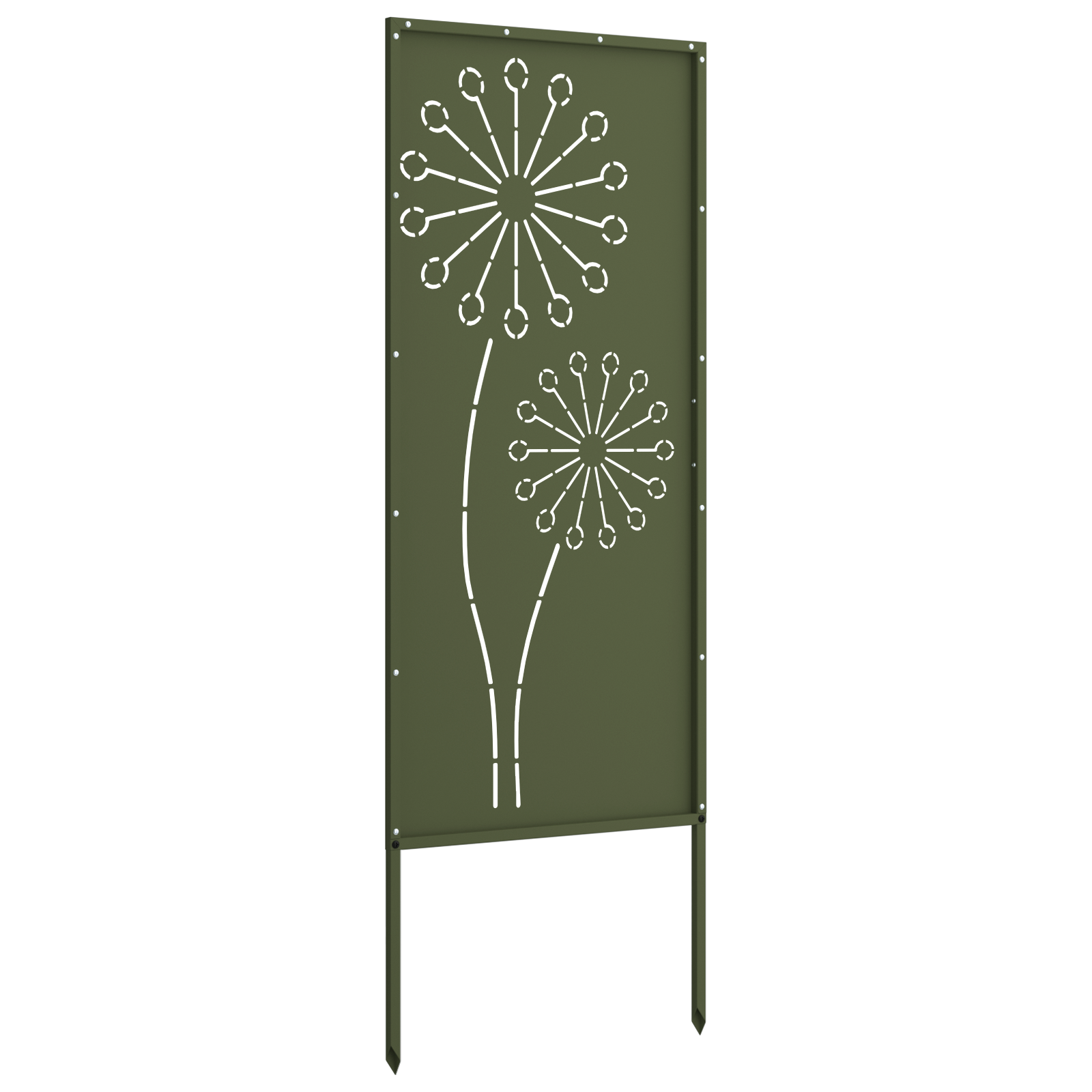 Sodo privatumo ekranas „Fretwork“ Alyvuogių žalia 50 x 140 cm