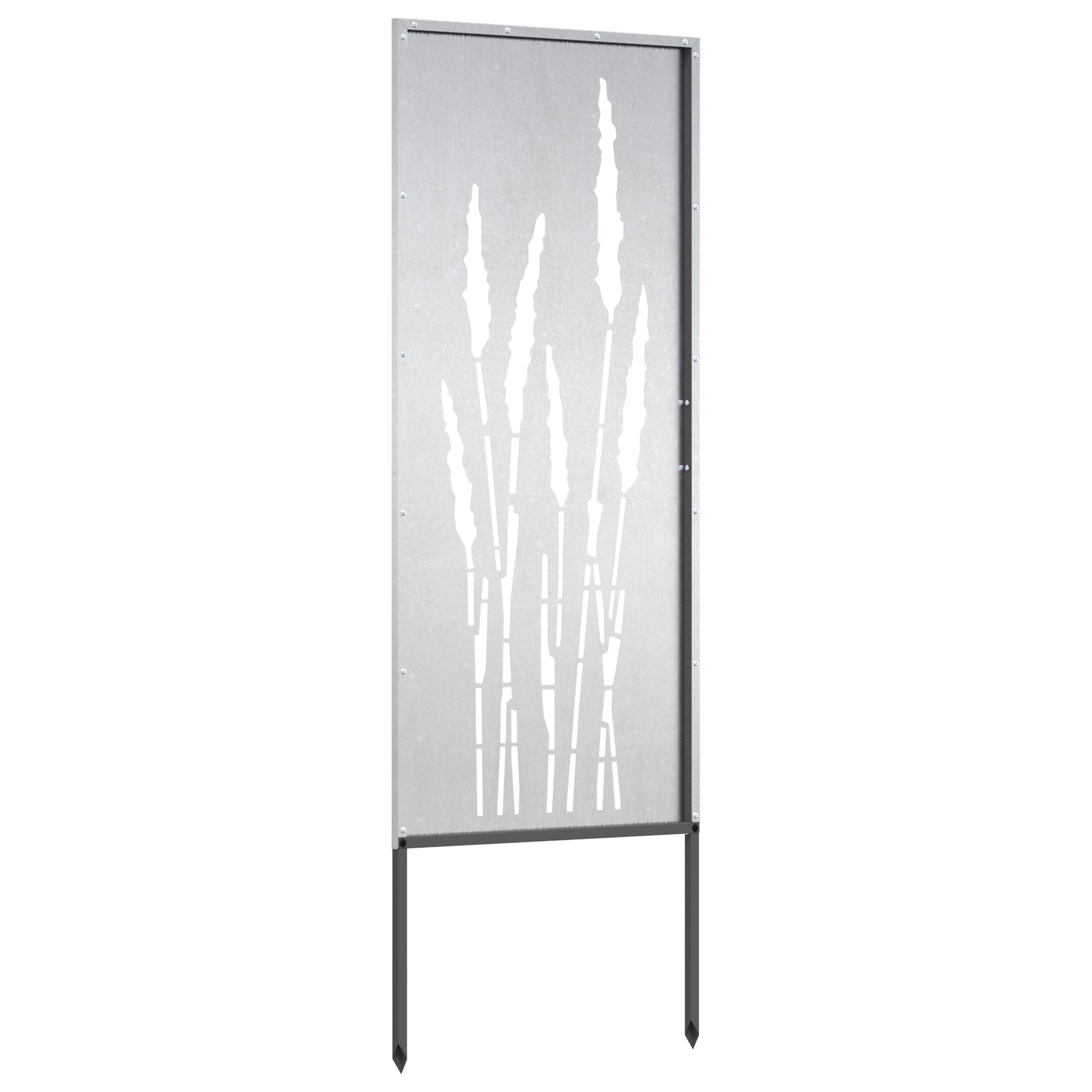 Sodo privatumo ekranas Sidabro 50 x 140 cm Nerūdijantis plienas