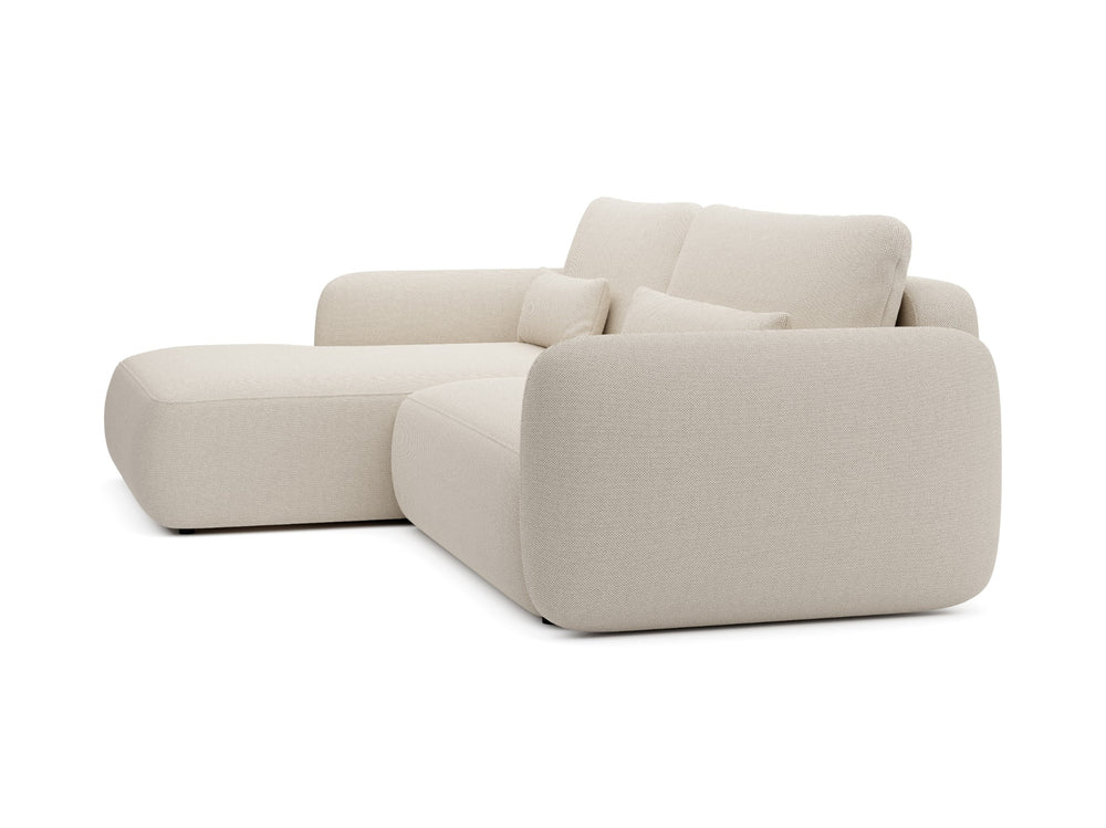 Kampinė sofa BILLY, šviesiai smėlio, kairė