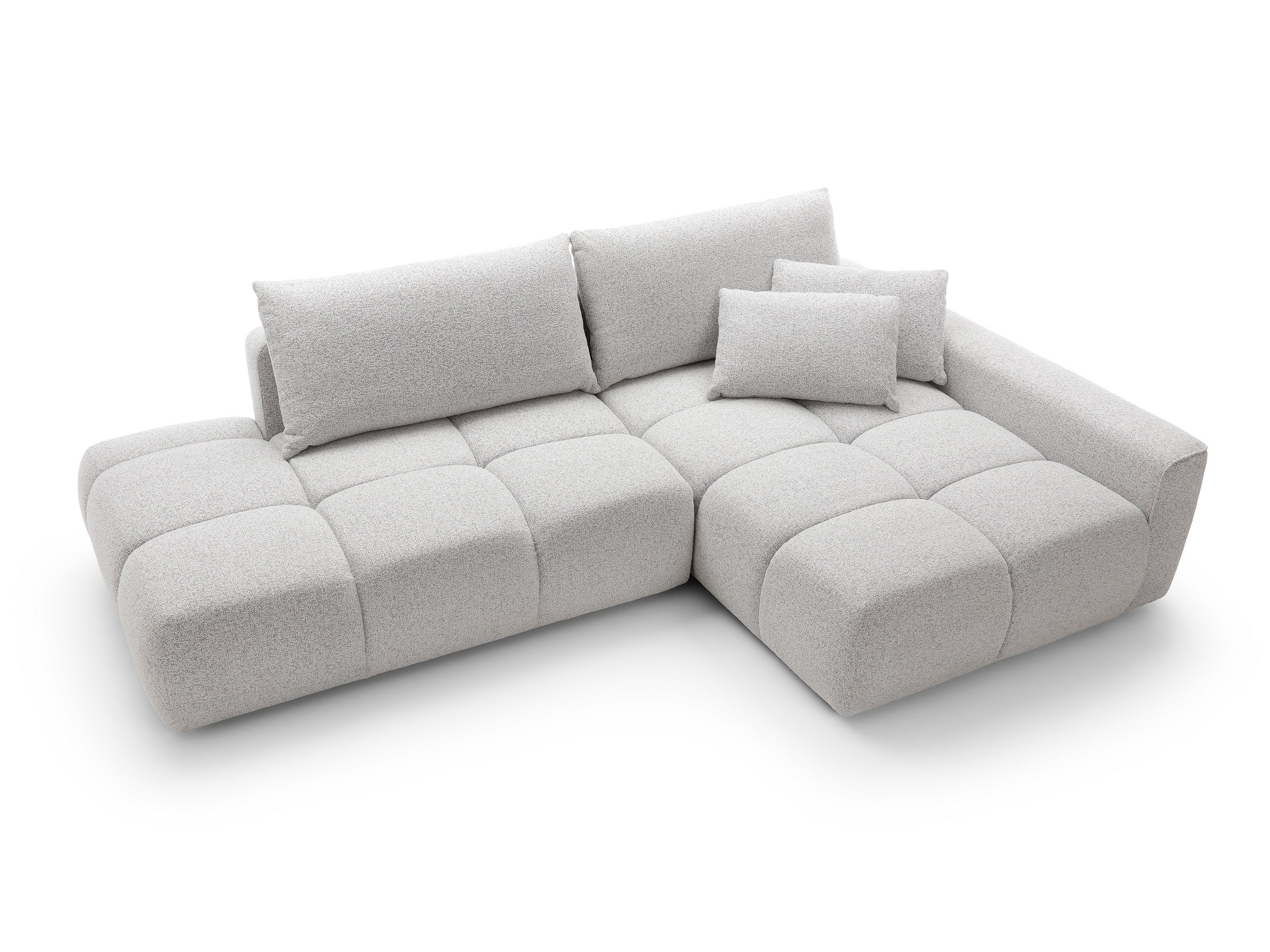Kampinė sofa-lova BALIS, pilka
