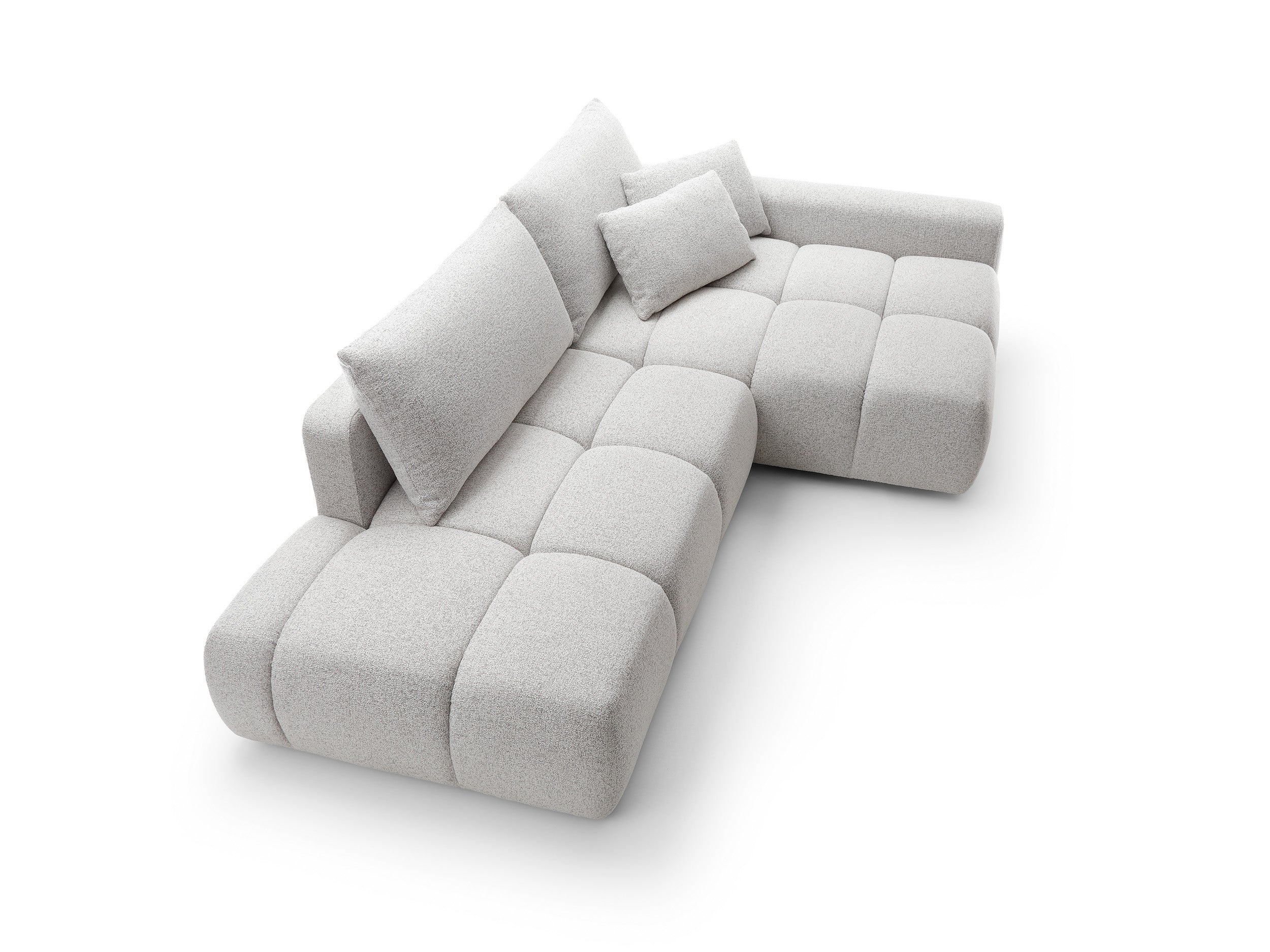 Kampinė sofa-lova BALIS, pilka