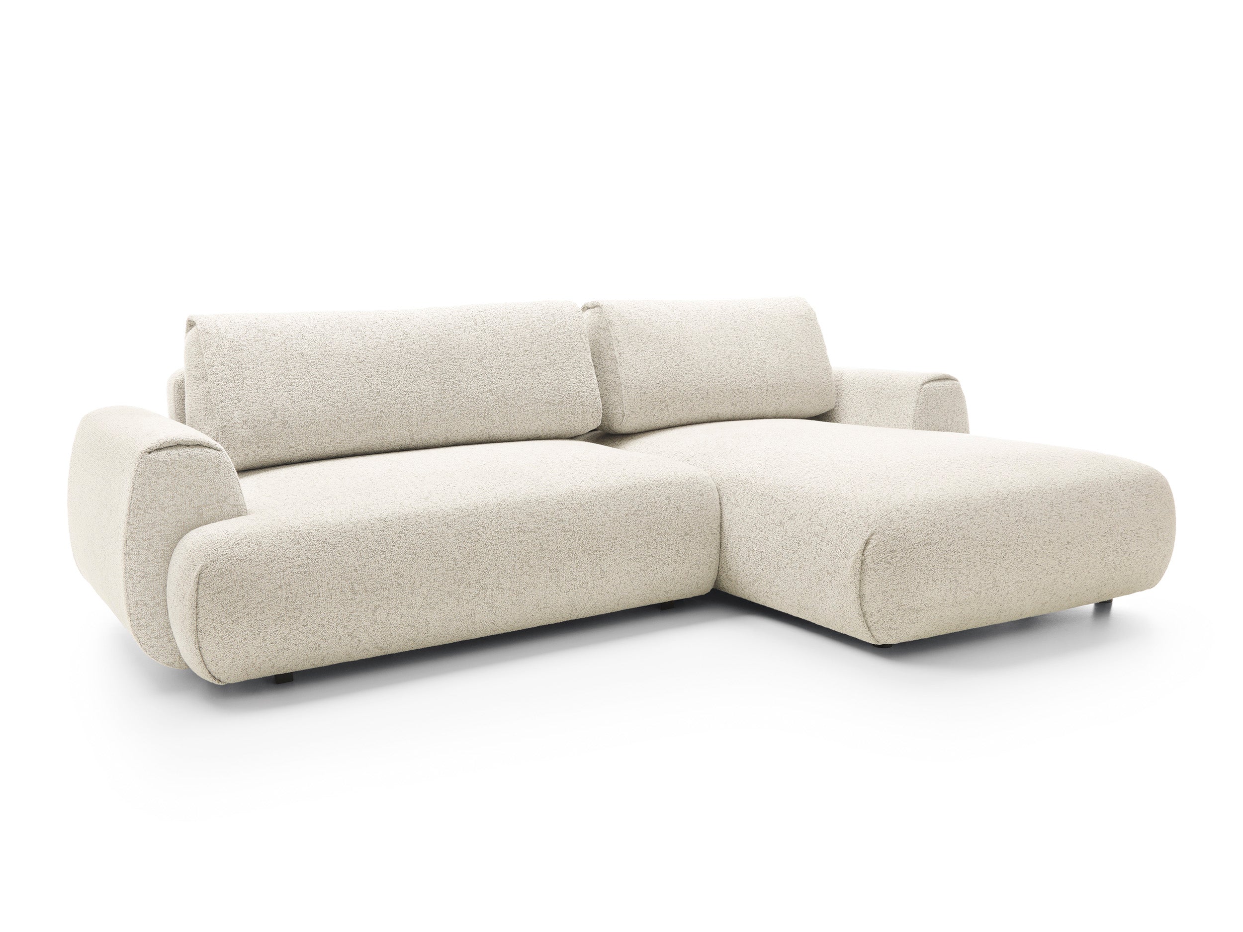 Kampinė sofa-lova PAULINA, kreminė