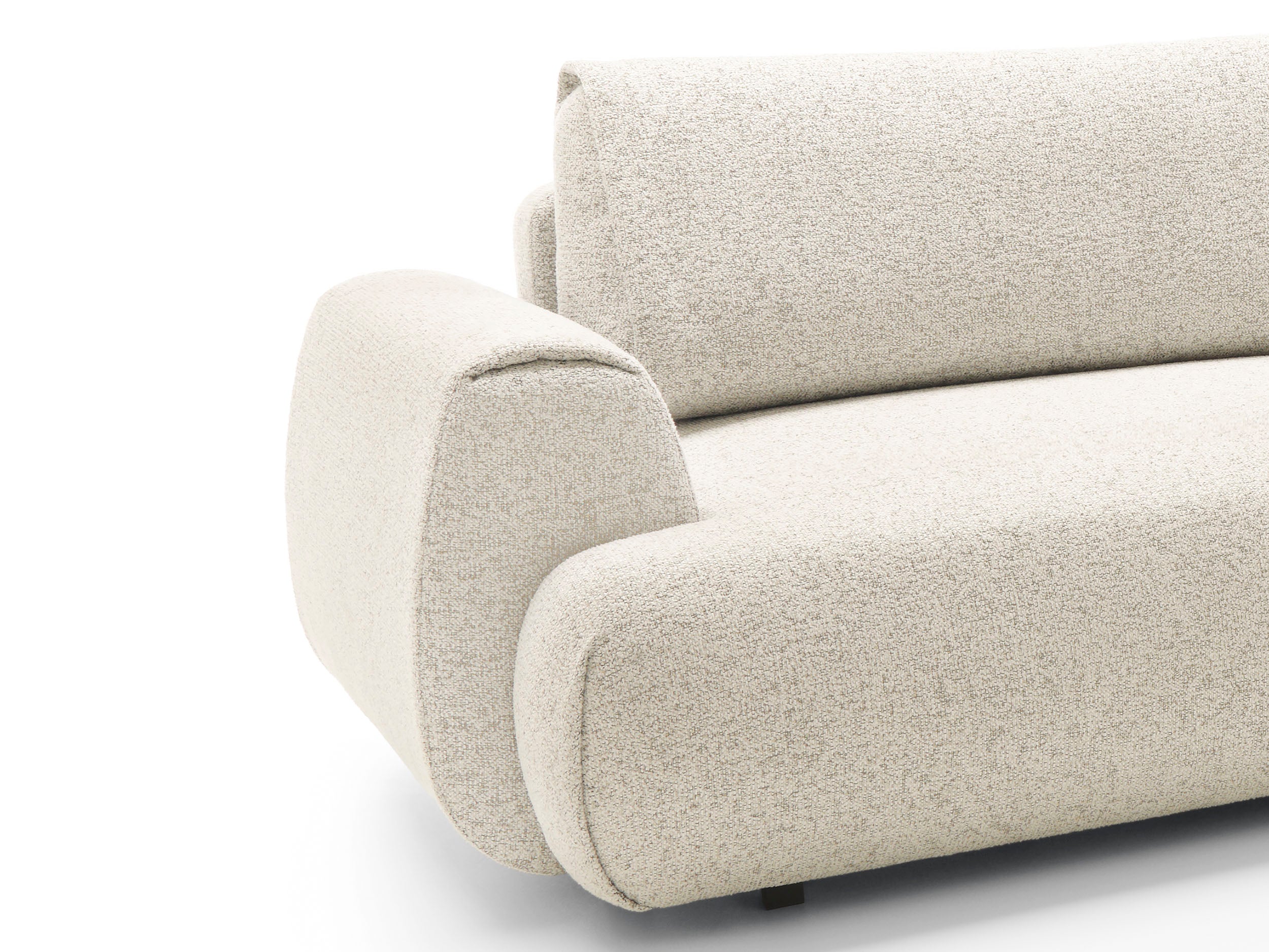 Kampinė sofa-lova PAULINA, kreminė