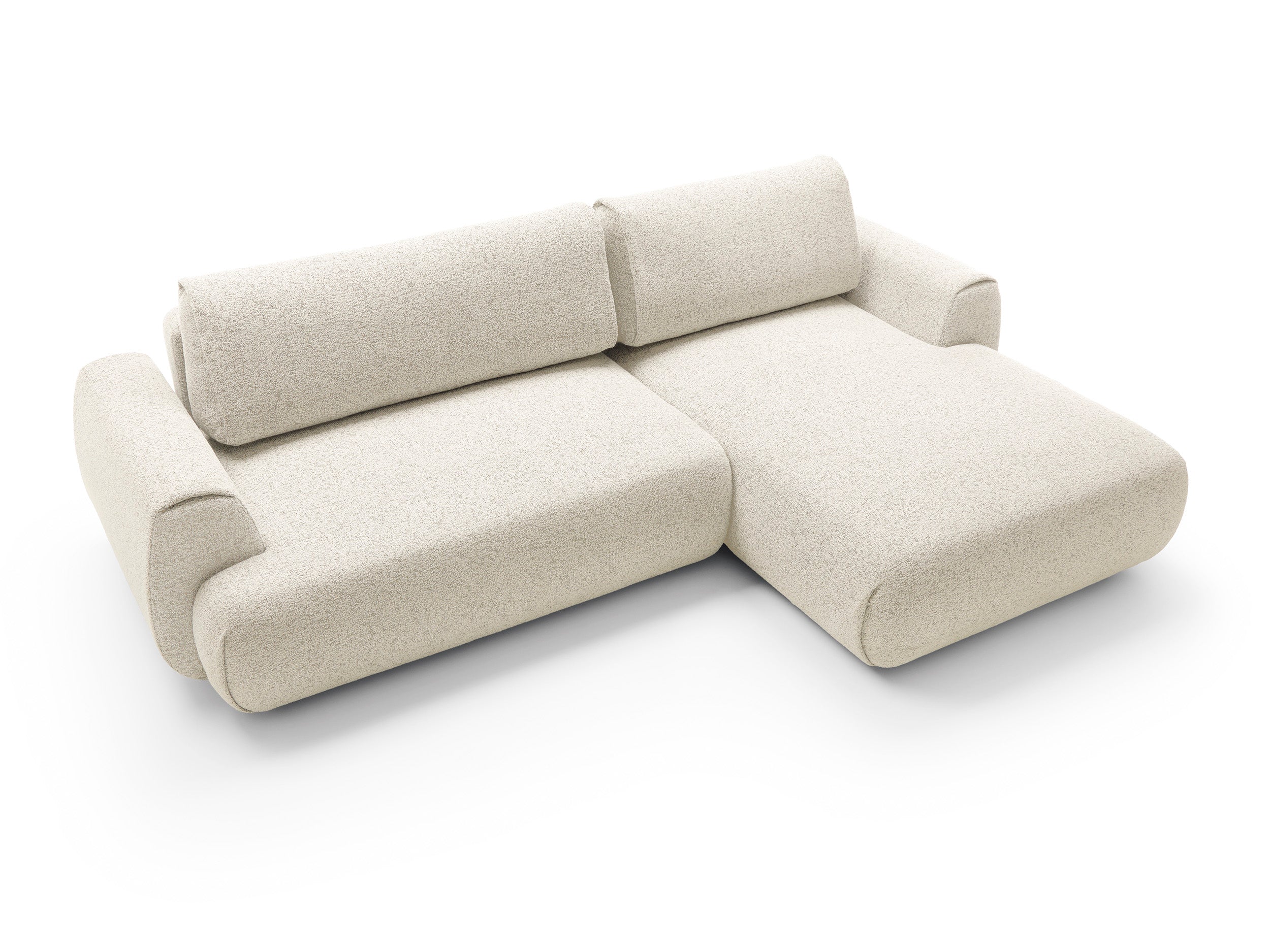Kampinė sofa-lova PAULINA, kreminė