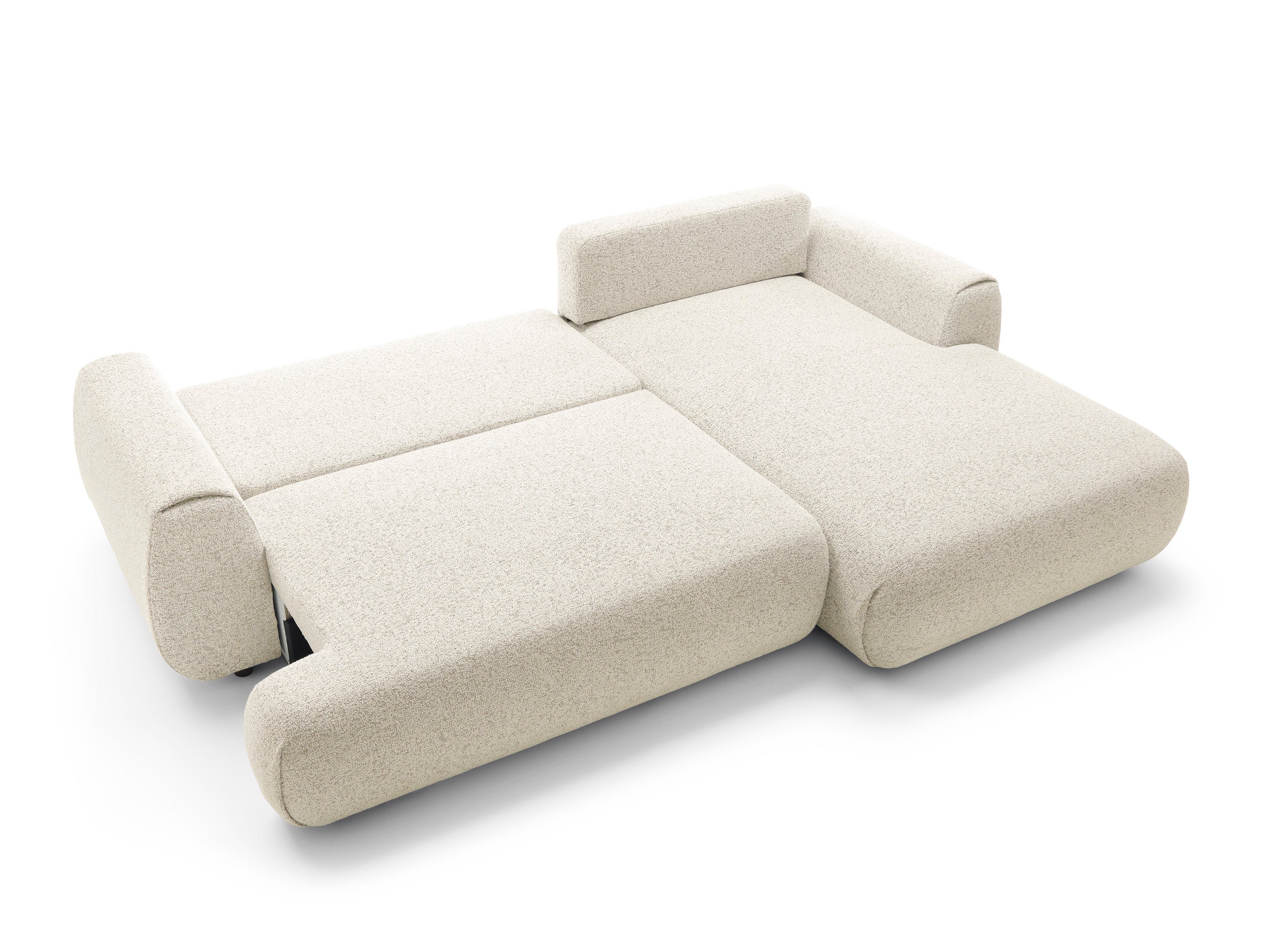 Kampinė sofa-lova PAULINA, kreminė