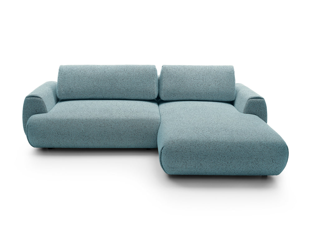 Kampinė sofa-lova PAULINA, melsvai pilka