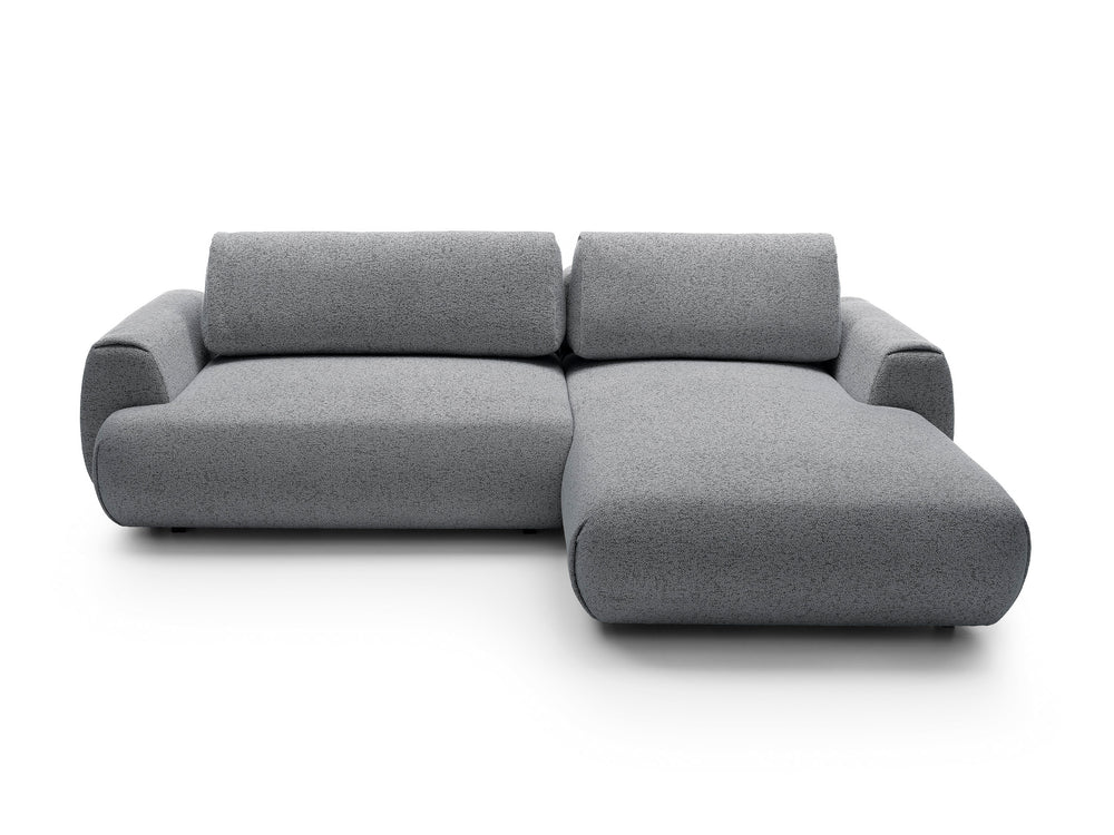 Corner sofa bed PAULINA, dark grey