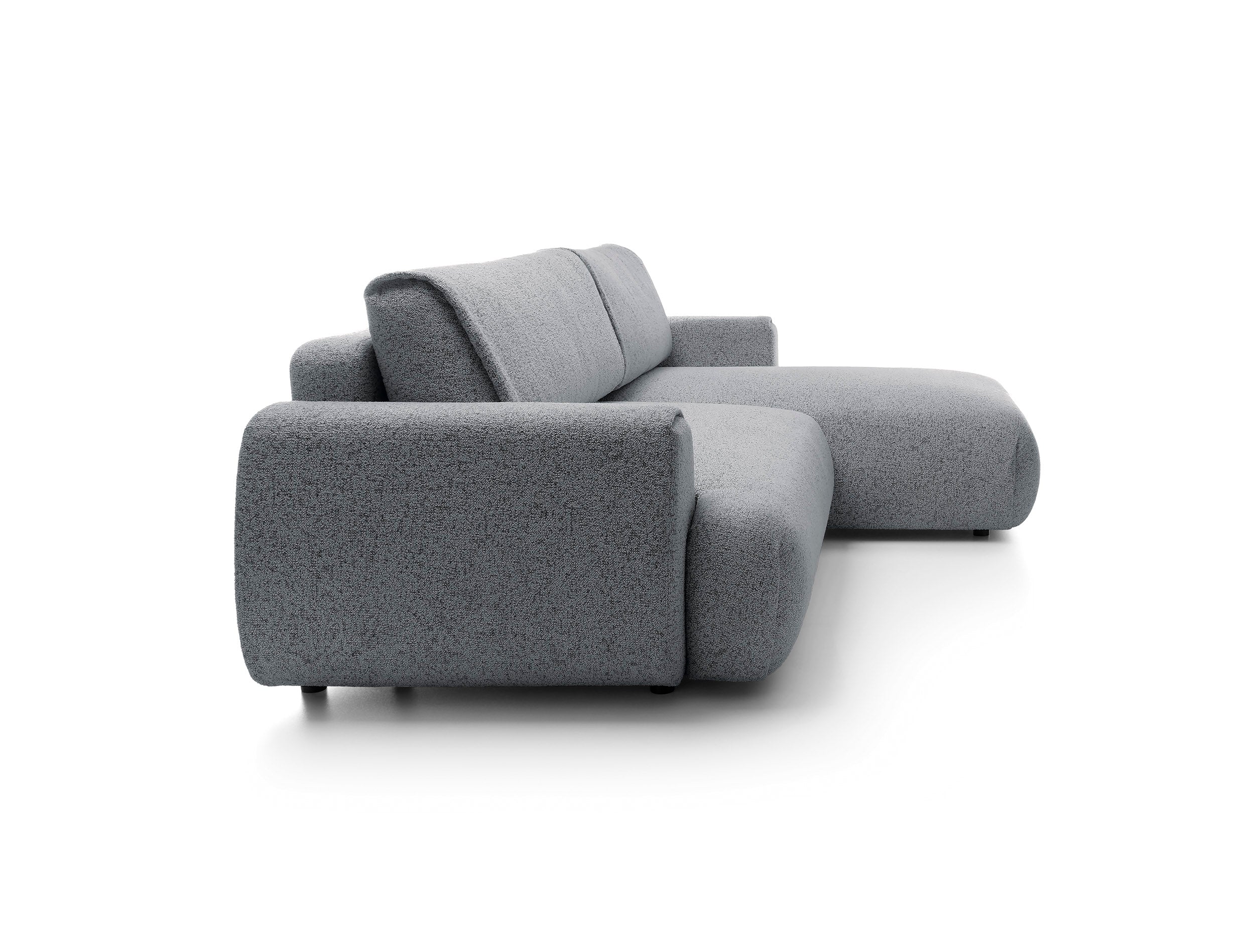 Kampinė sofa-lova PAULINA, tamsiai pilka