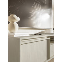 TV staliukas EVO, smėlinė, su rėmu, 154 cm