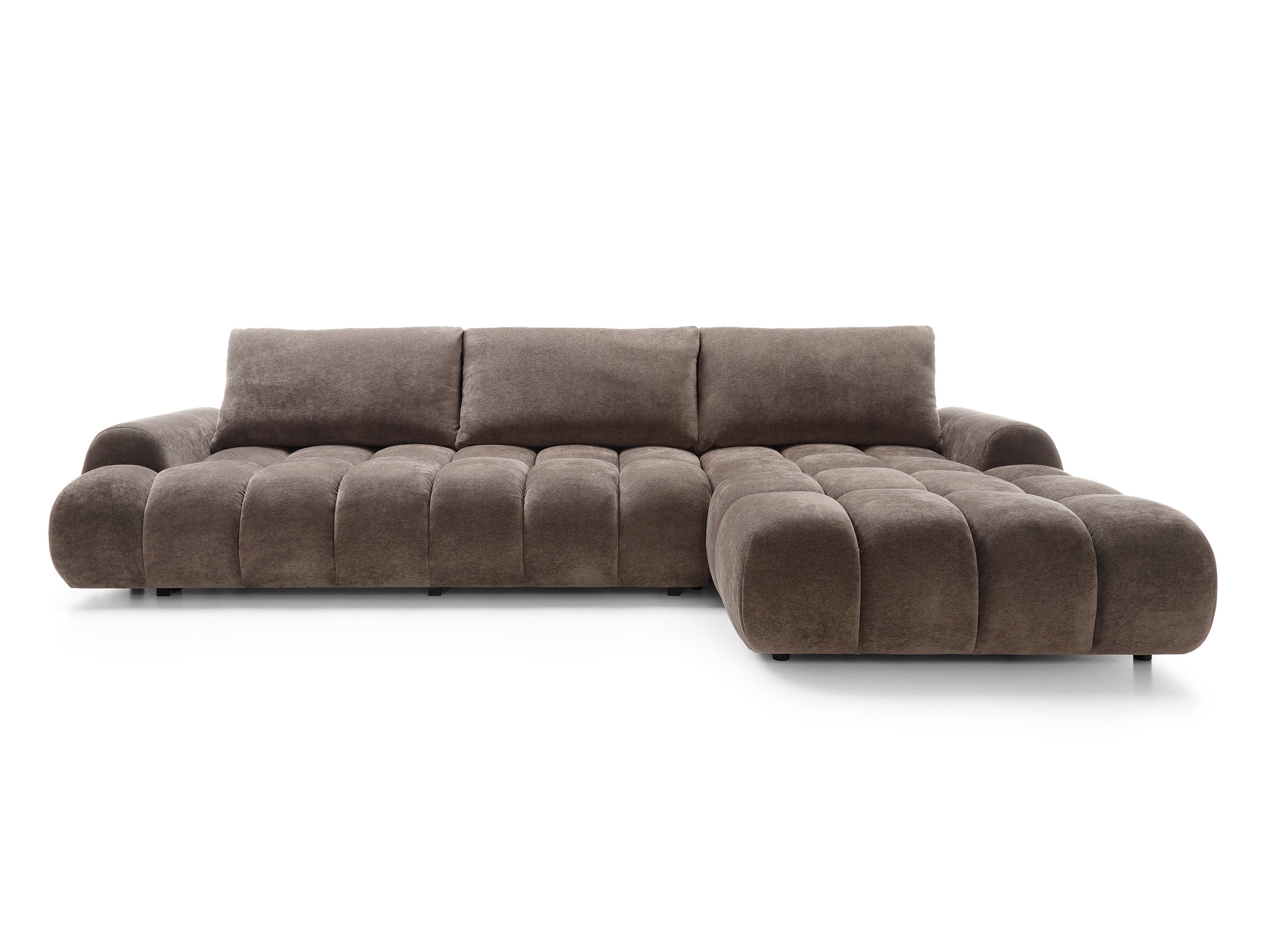 Corner sofa-bed ROULI L, brown