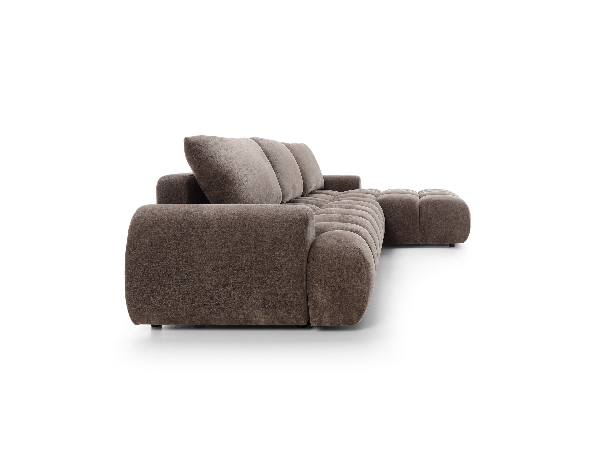 Corner sofa-bed ROULI L, brown