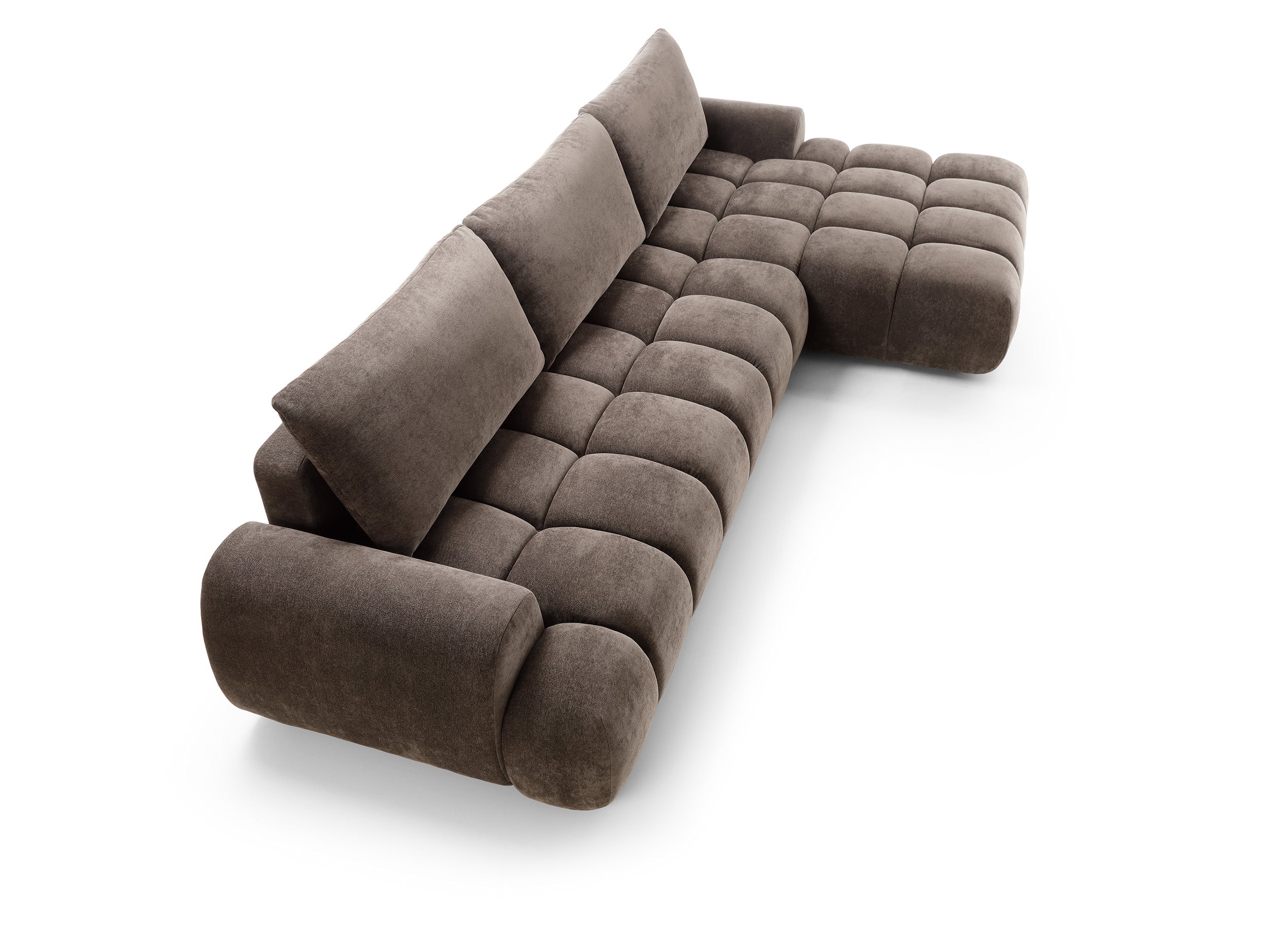 Corner sofa-bed ROULI L, brown