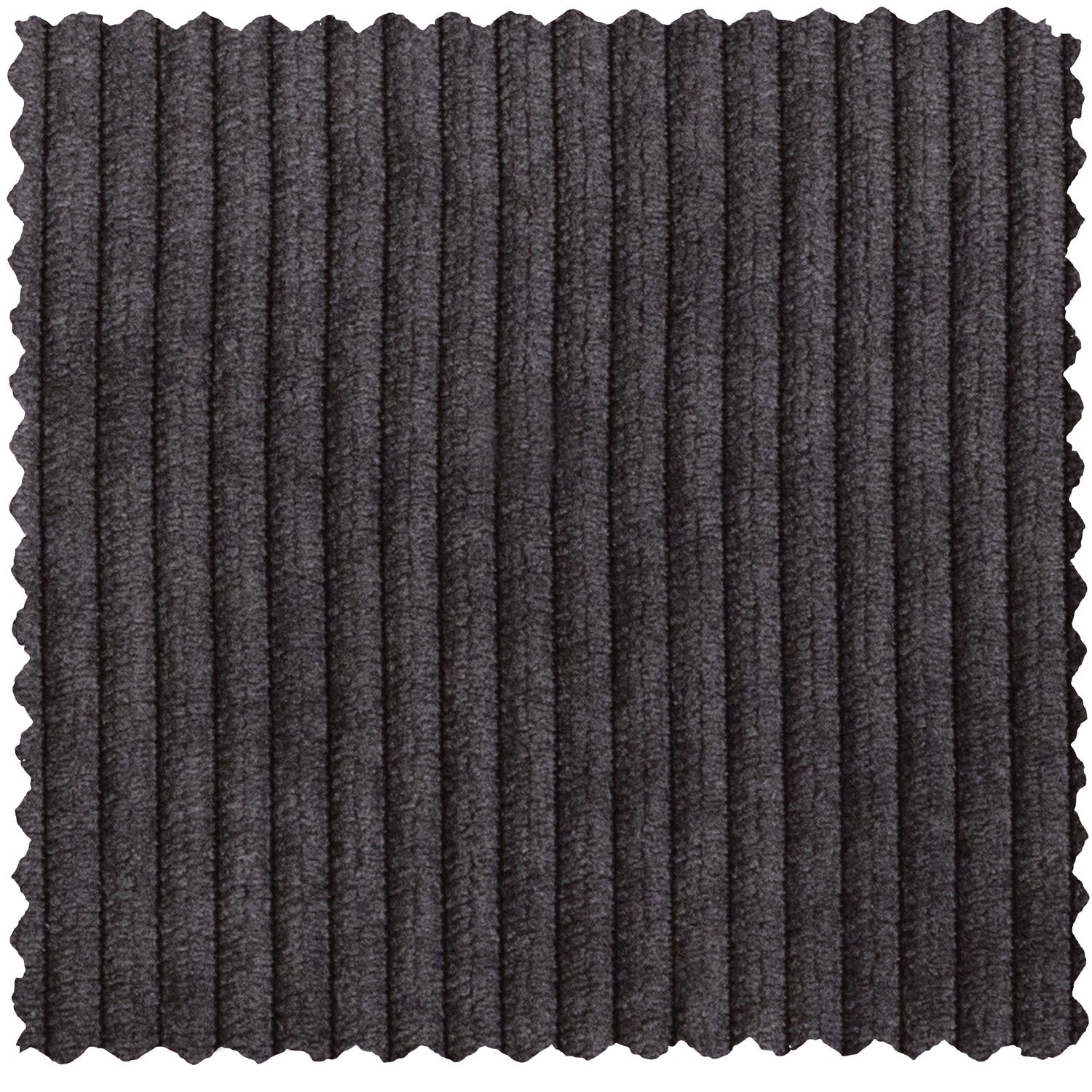Corner sofa THOMAS, Ribcord, dark grey