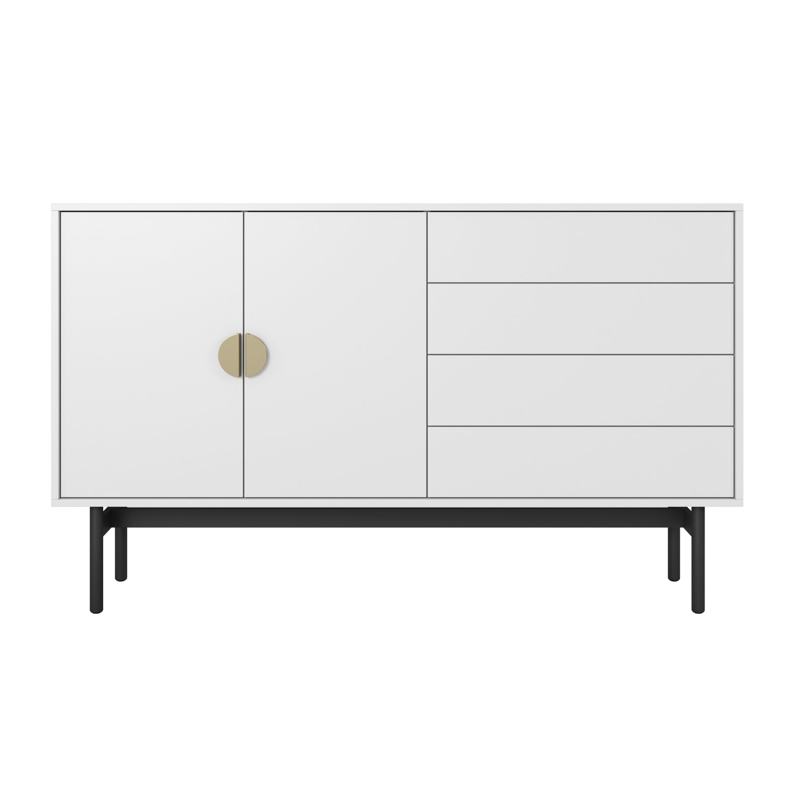 Komoda STOON, balta, 154 cm