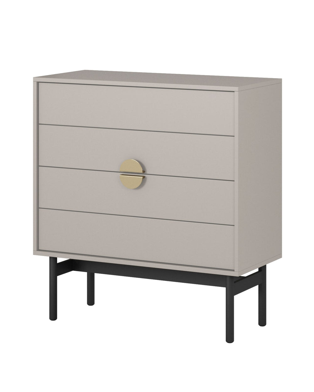 Komoda STOON, pilkai smėlinė, 85 cm