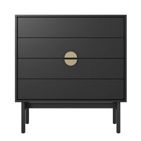 Komoda STOON, juoda, 85 cm