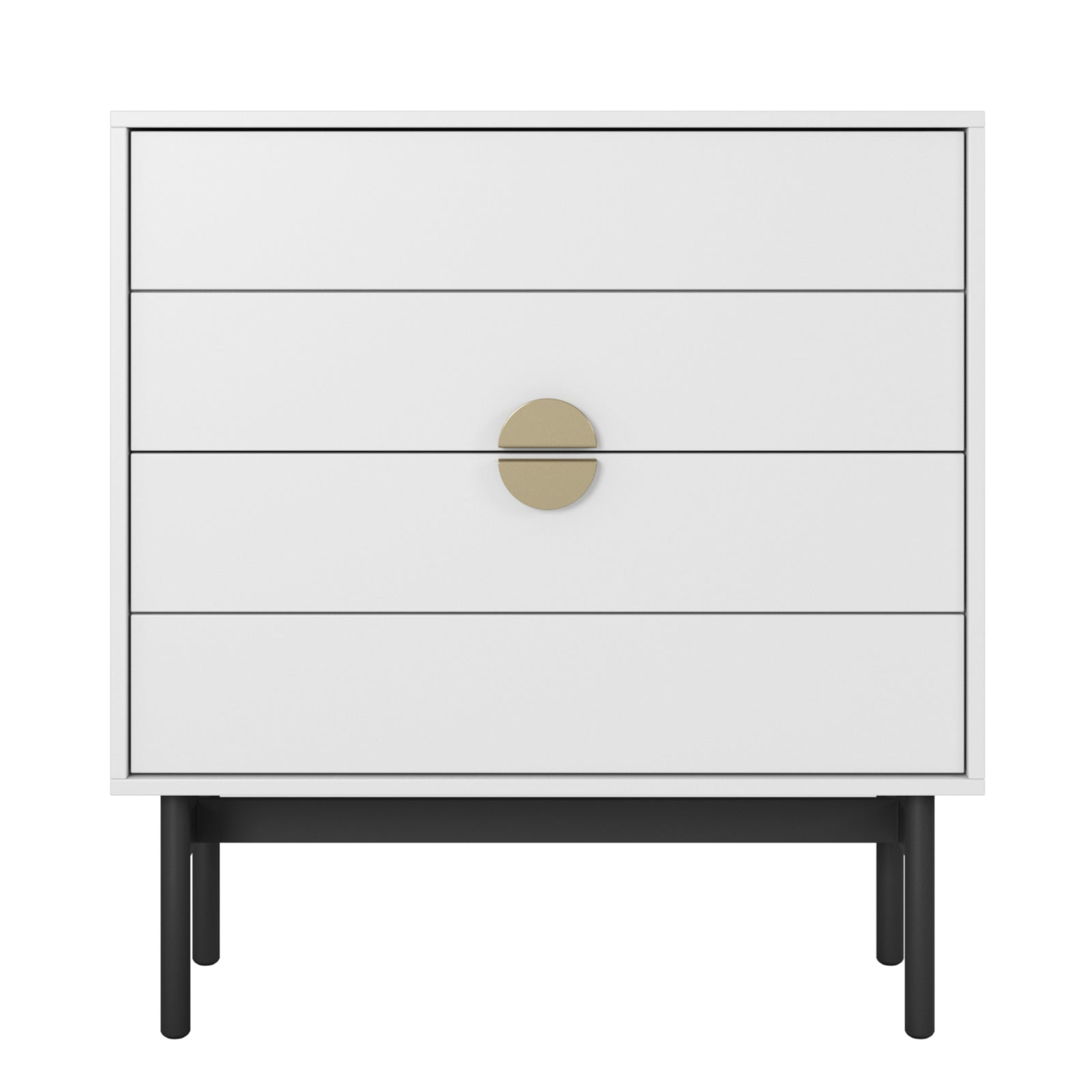 Komoda STOON, balta, 85 cm