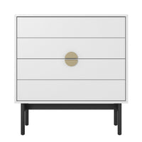 Komoda STOON, balta, 85 cm