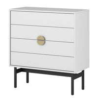 Komoda STOON, balta, 85 cm