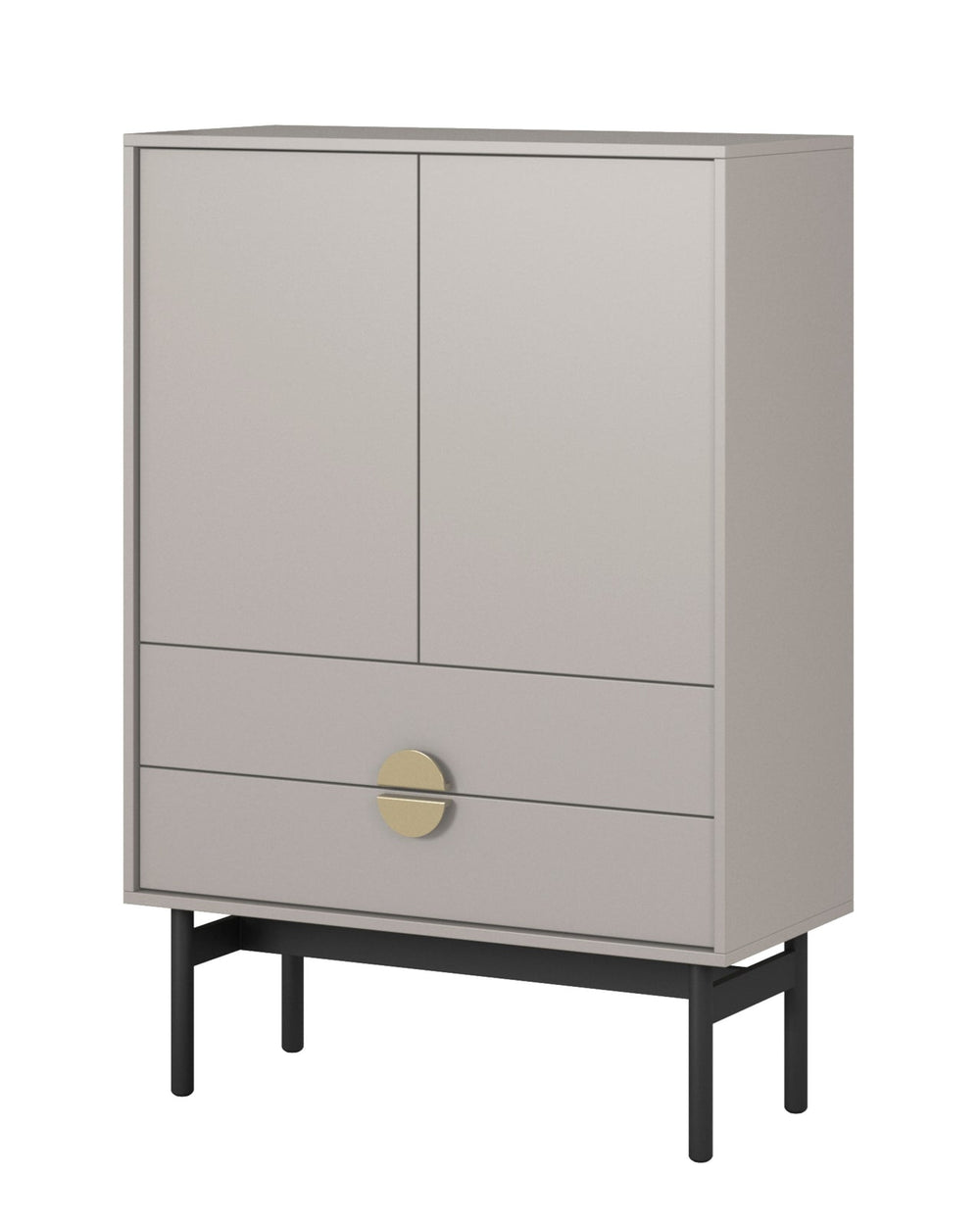 Komoda STOON, pilkai smėlinė, 85 cm