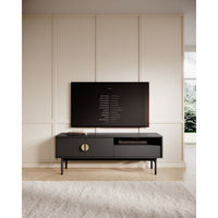 TV staliukas STOON, juodas, 154 cm