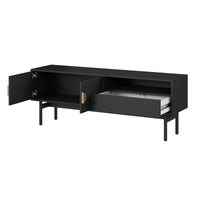 TV staliukas STOON, juodas, 154 cm
