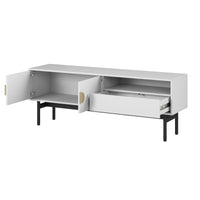 TV staliukas STOON, baltas, 154 cm