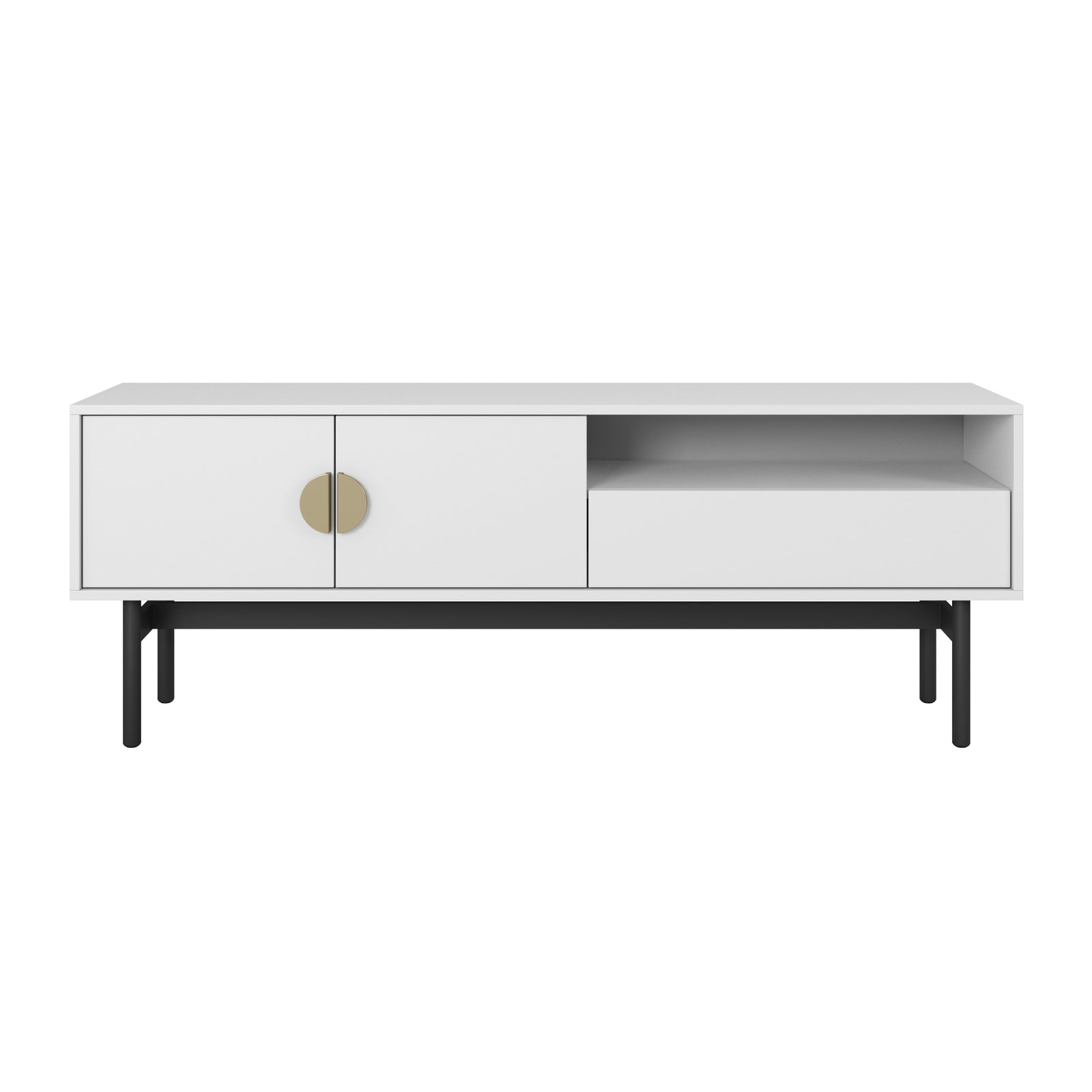 TV staliukas STOON, baltas, 154 cm