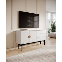 TV staliukas STOON, baltas, 154 cm